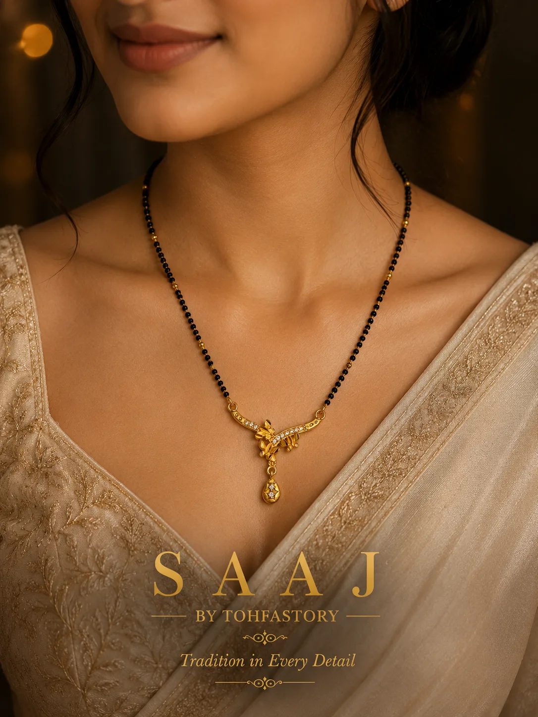 Leaf Drop Mangalsutra for Women