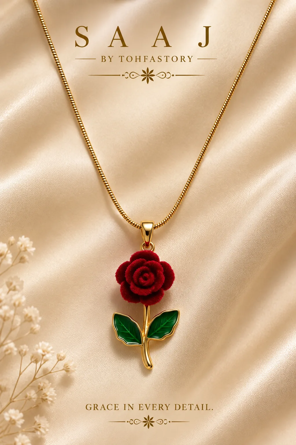 Forever Rose Pendant Necklace