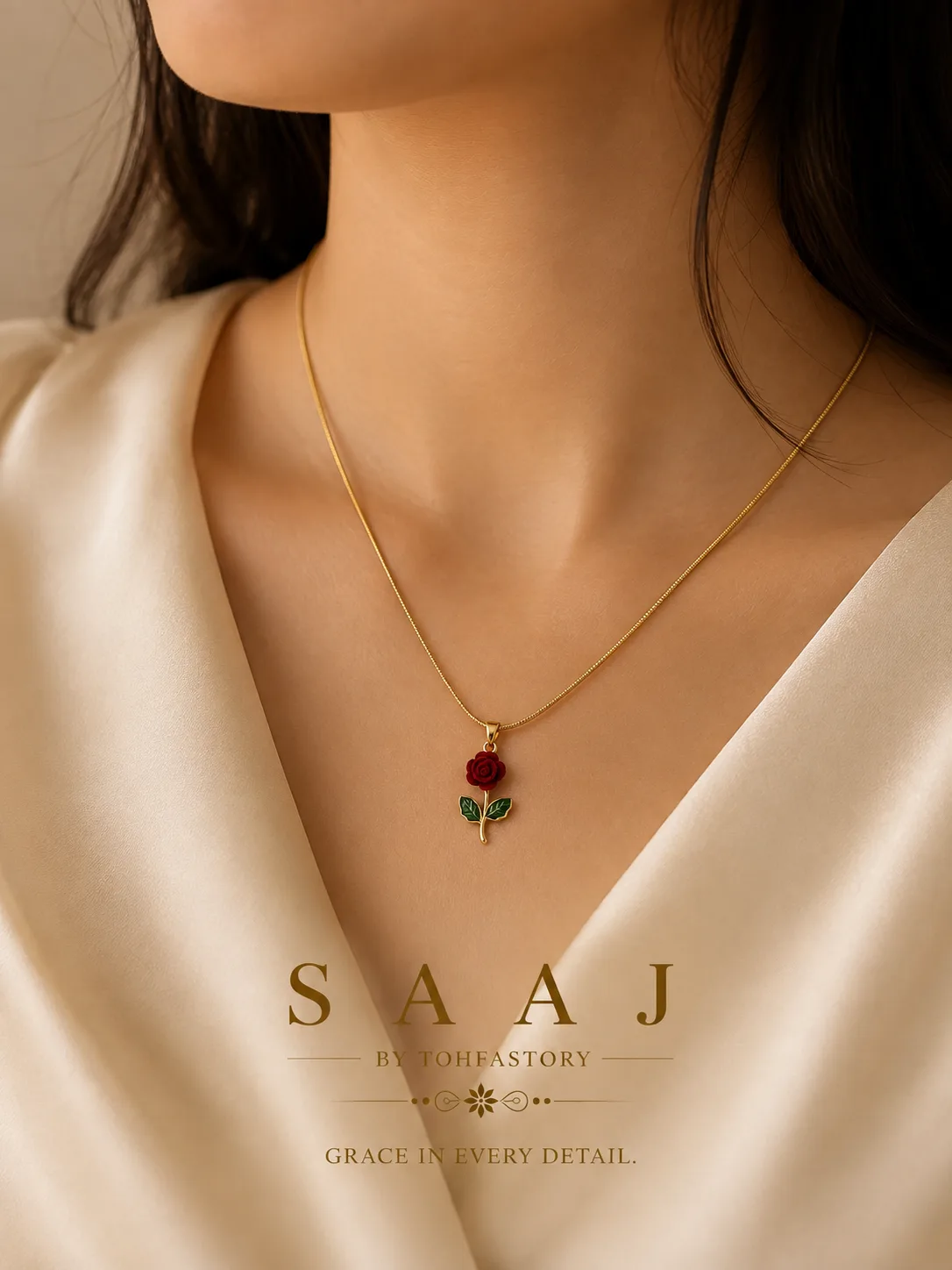 Forever Rose Pendant Necklace
